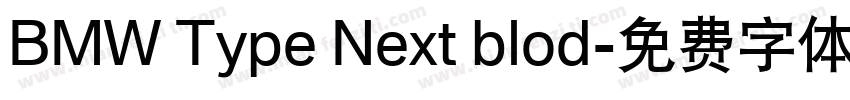 BMW Type Next blod字体转换